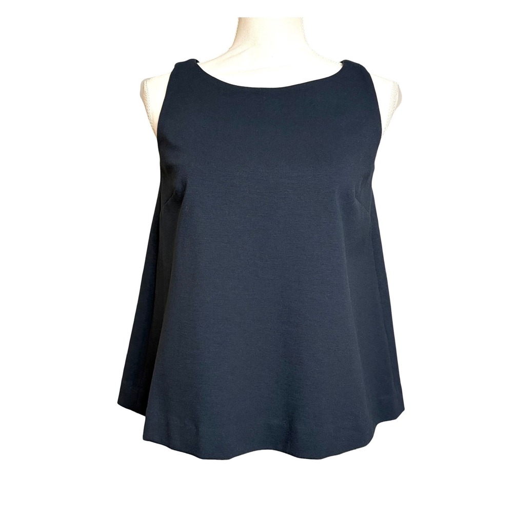 M.M.LaFleur Harriet 2.0 Top S Navy Sleeveless Minimalist Business Casual Mod NWT